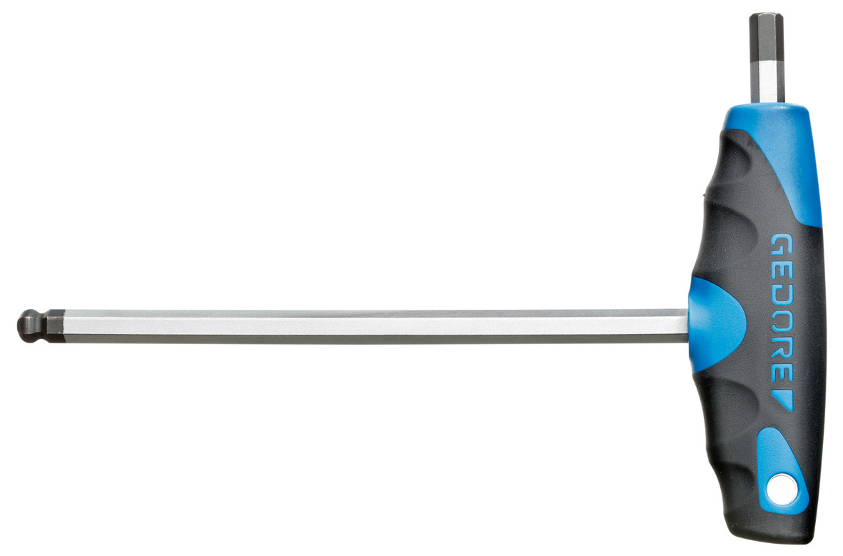 Hexagon socket key with 2C-T-handle