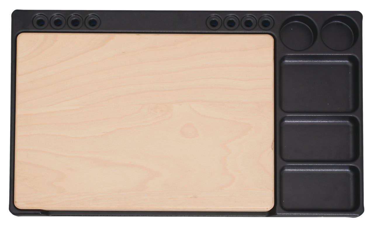 Wood plate 563x409x30 mm