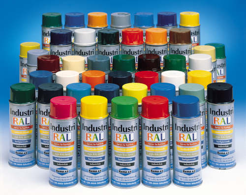 Kema 07236 RAL Colors Industrial Lacquer, RAL 9005 Deep black, Spray, 400 ML