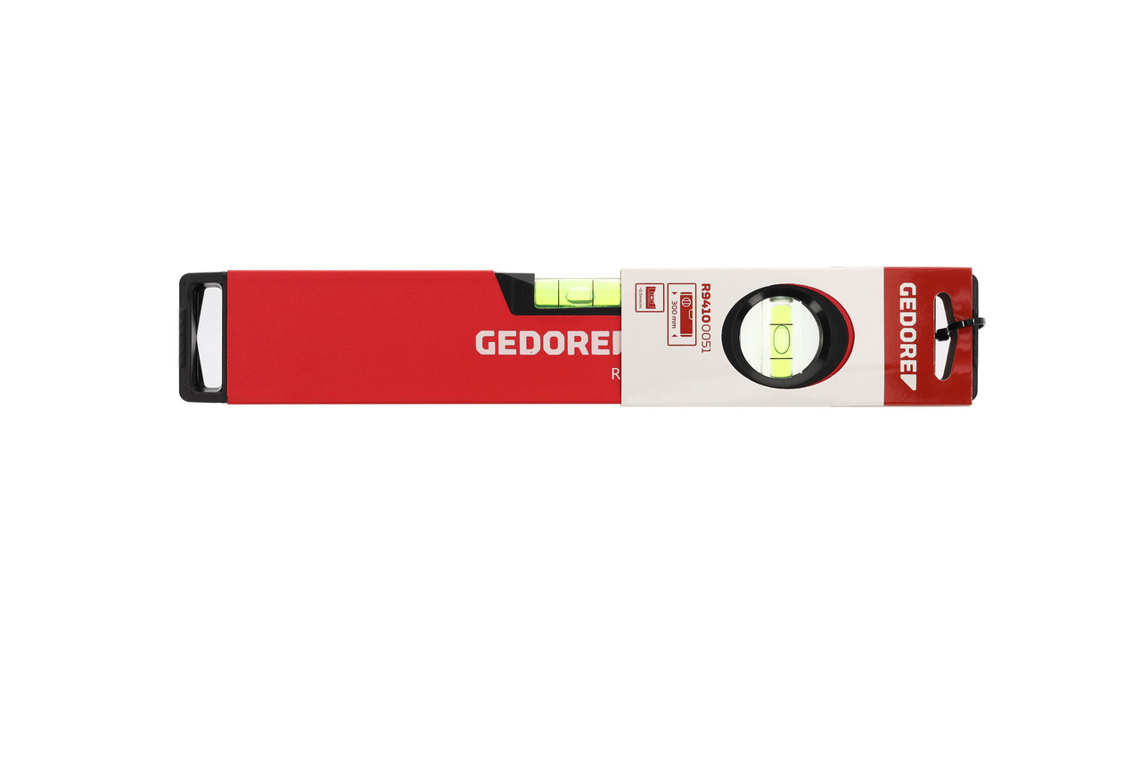 Spirit level l.300mm 2xlevel alum.