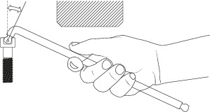 Hexagon Allen key XL, double ball end 8 mm