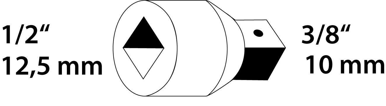 Reducer 1/2" to 3/8"