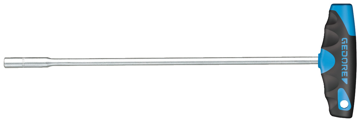 Socket wrench with 2C-T-handle 9 mm
