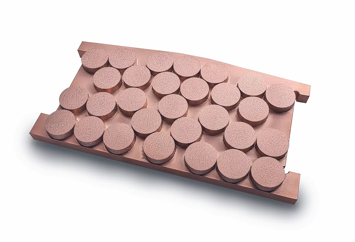 Miba Sintered Brake Pads SFRA 8 GE (Pintsch Bubenzer 8-251.00076 ORIGINAL MD550) 1pc.