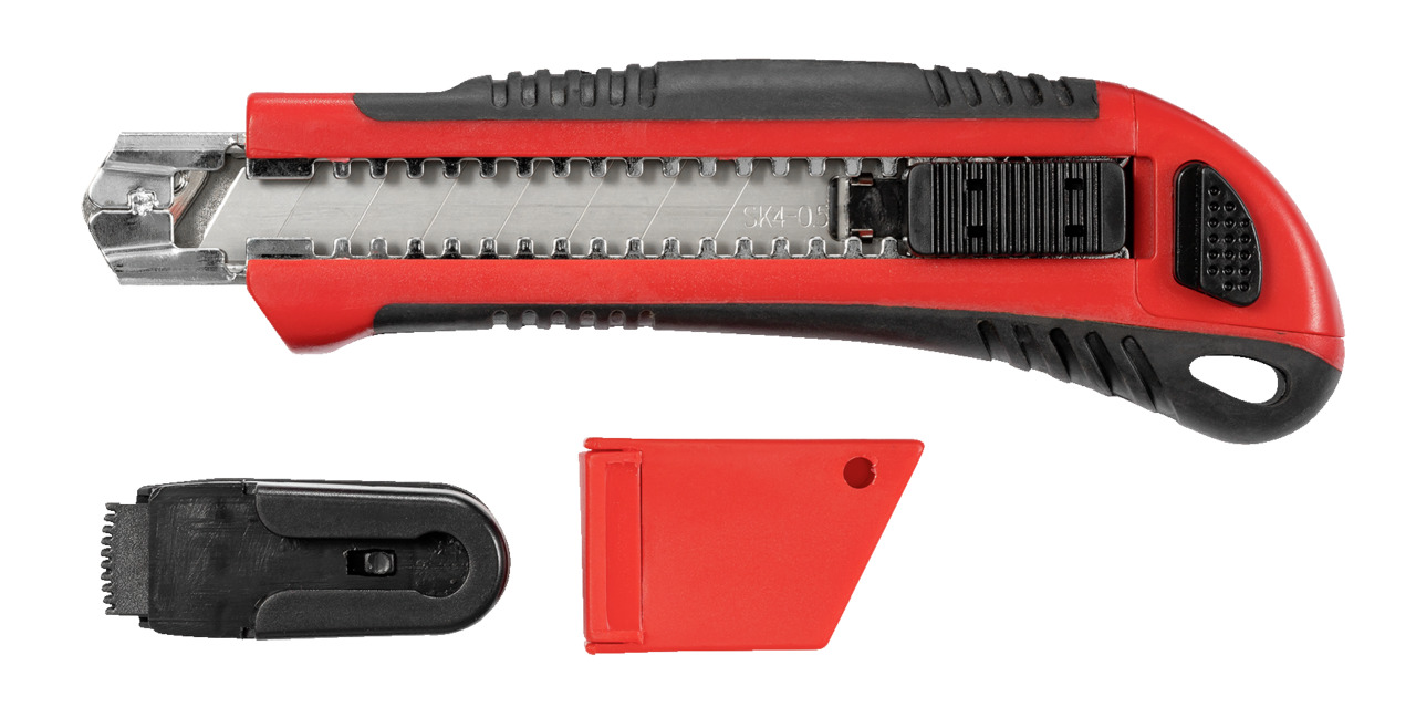 Cutter knife 5 blades-w.18mm +sharpener