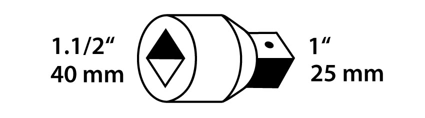 Impact reducer 1.1/2" to 1"