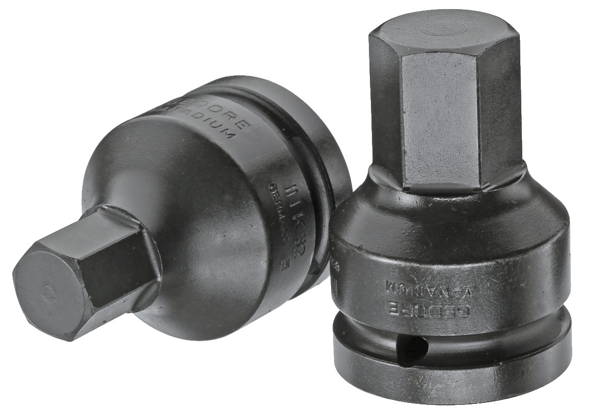Impact screwdriver bit socket 3/4" in-hex 19 mm