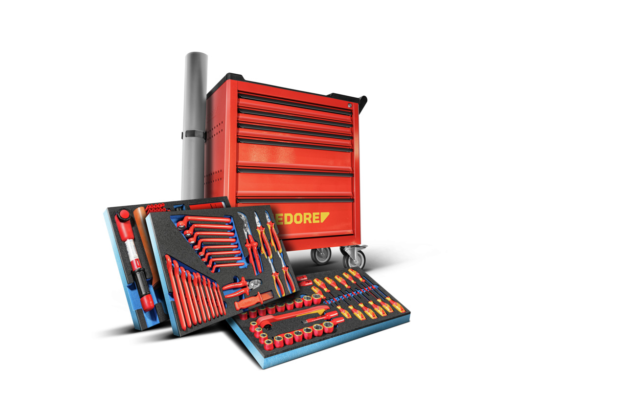 Tool Trolley including high voltage assortment,