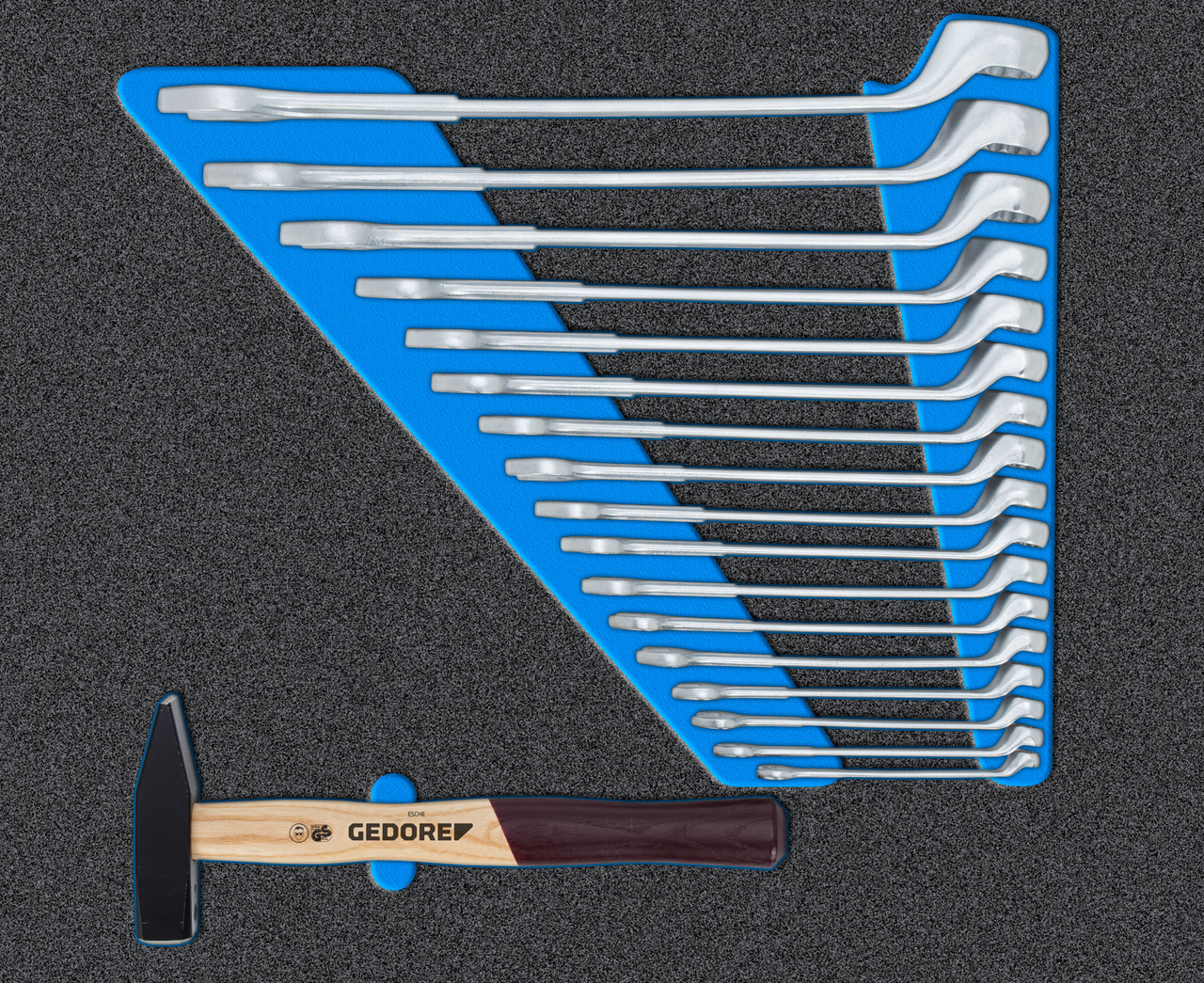 Tool trolley with assortment