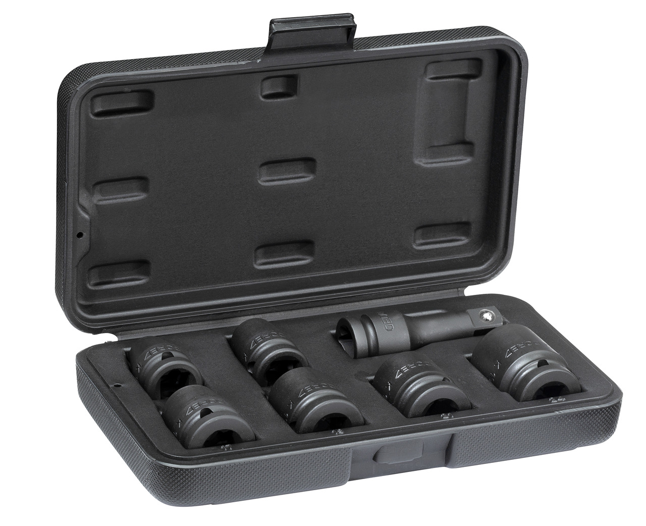 Car impact socket set 1/2" 5 pcs hex 10-24 mm