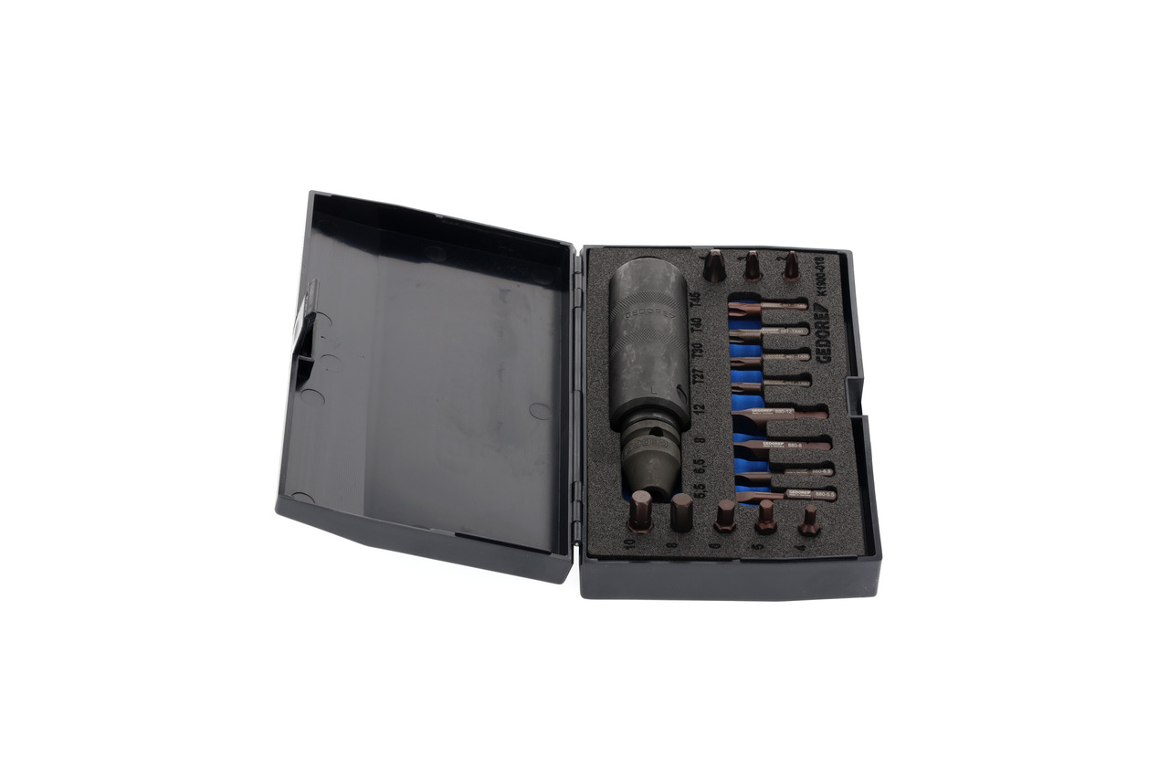 Hand-operated impact driver set 1/2", 18 pcs Hand-operated impact driver set 1/2", 18 pcs