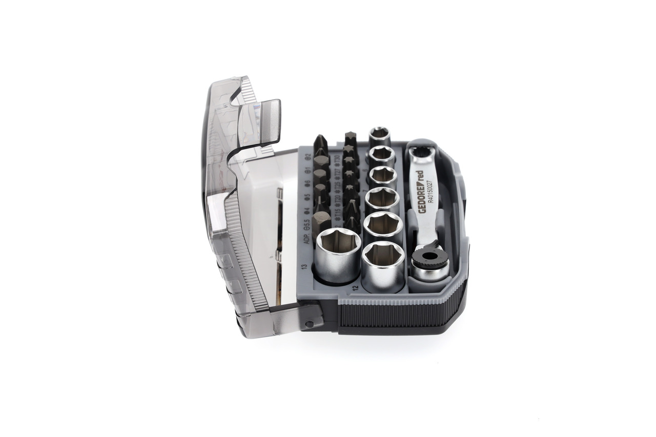 Socket set 1/4 size6-13mm +bits 23pcs