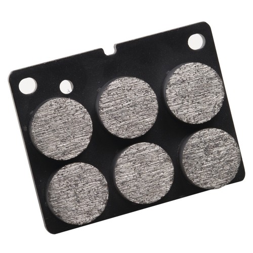 6-button brake pad with thermistor for P370104 & GP005798, 117x92x16mm