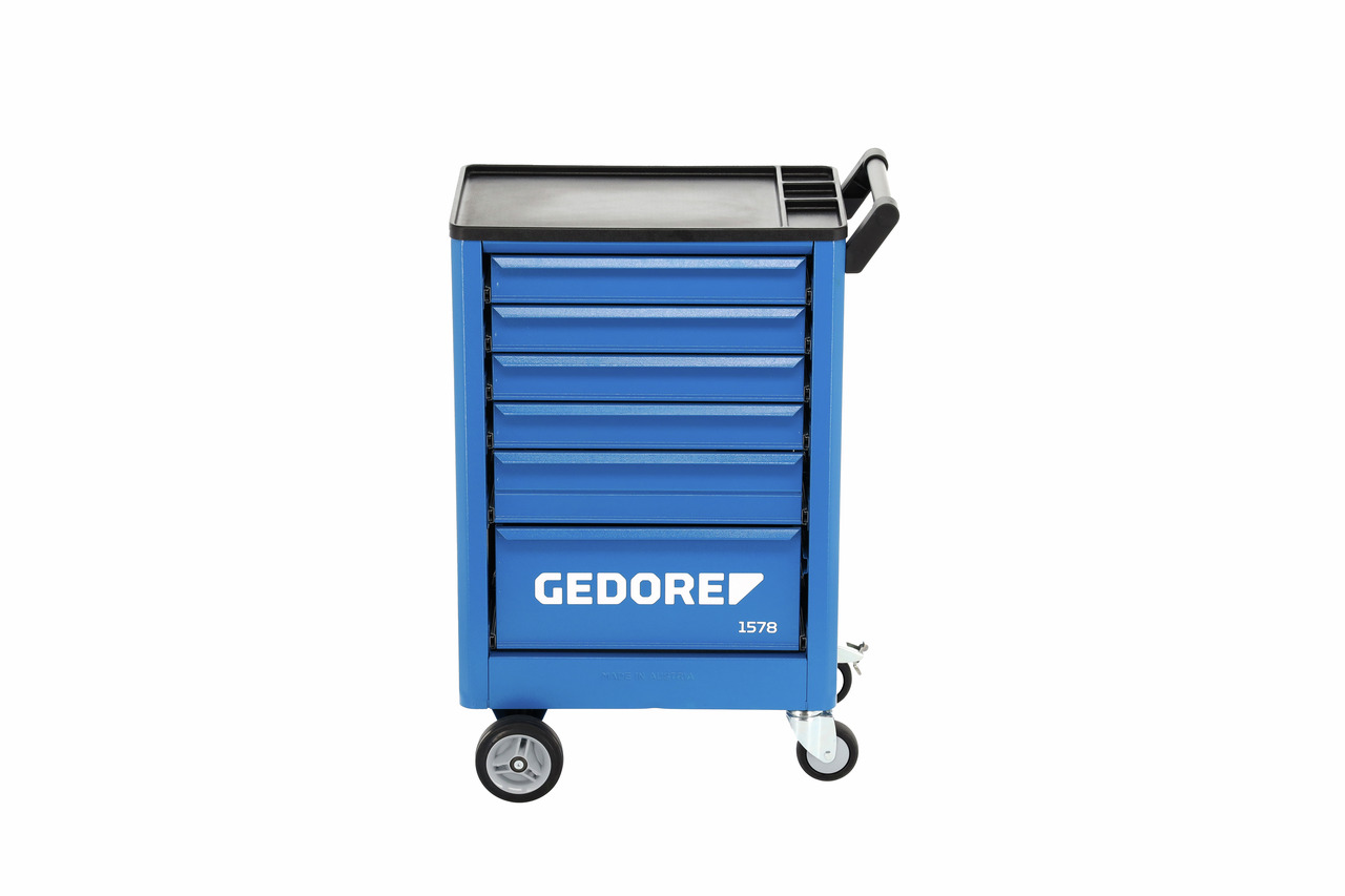 Tool trolley with 6 drawers