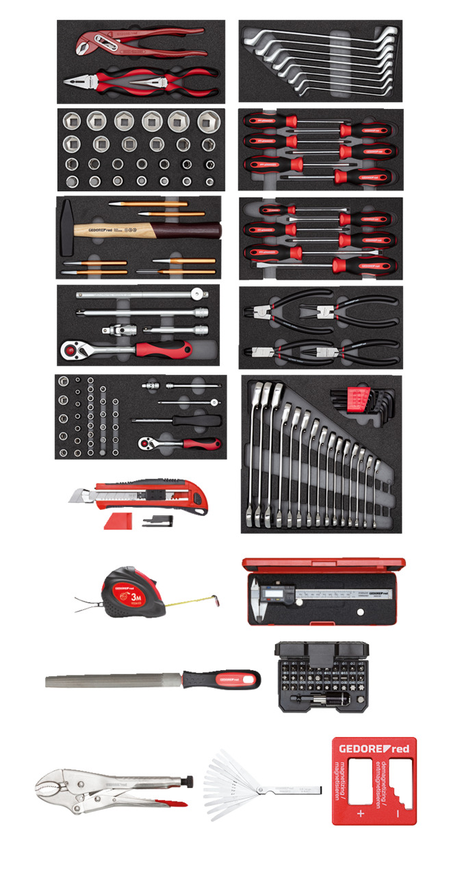 Tool set i.t.trolley MECHANIC bl. 166pcs