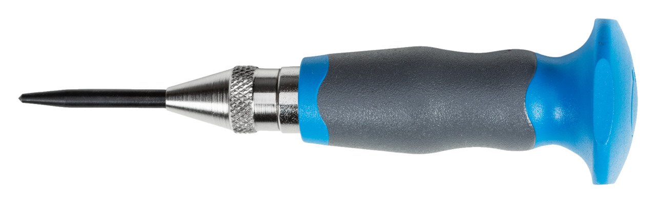Automatic centre punch with tip