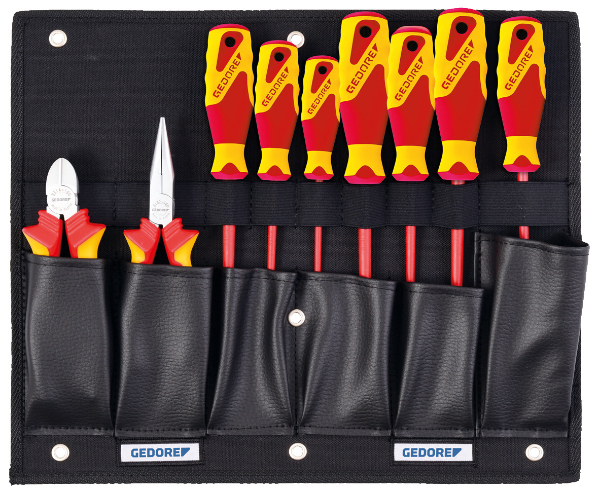 Tool board with VDE pliers/screwdrivers assortment