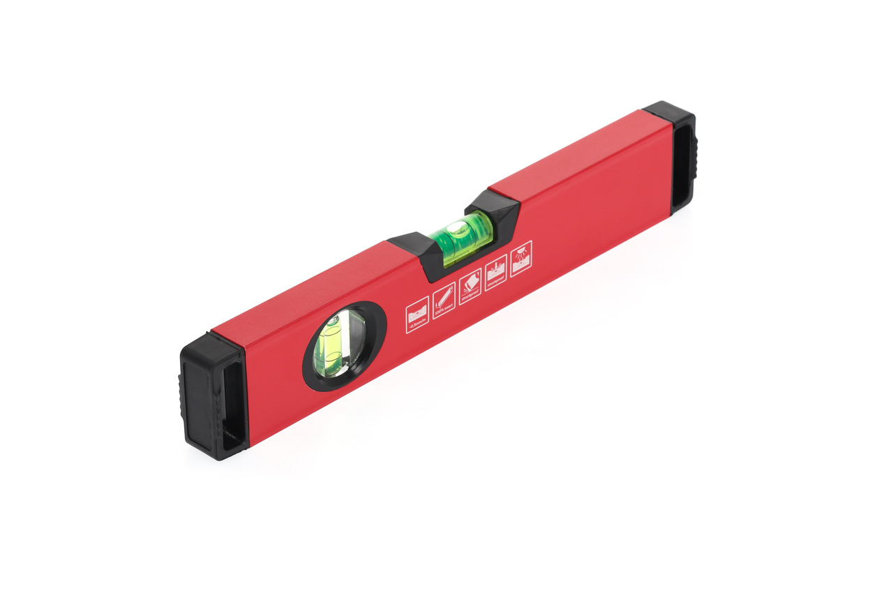 Spirit level l.300mm 2xlevel alum.