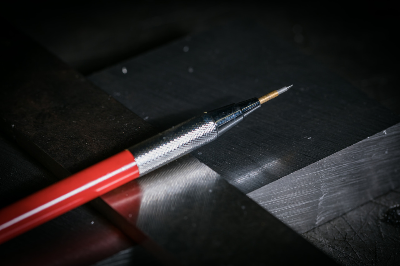 Carbide scriber with clip l.150mm