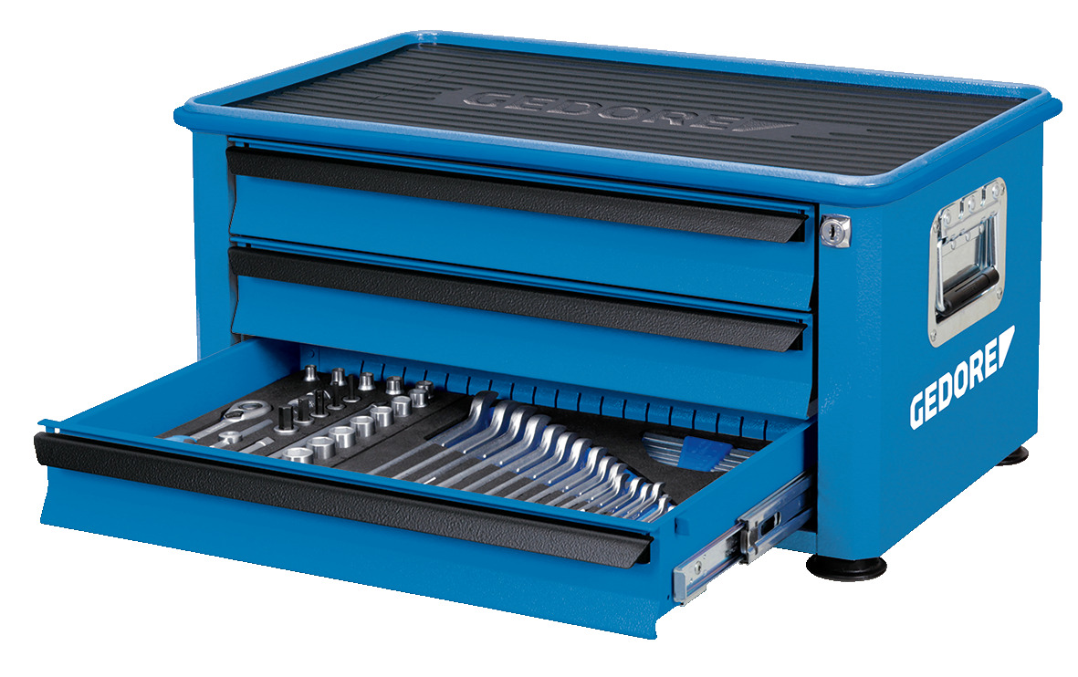Tool chest with 3 drawers