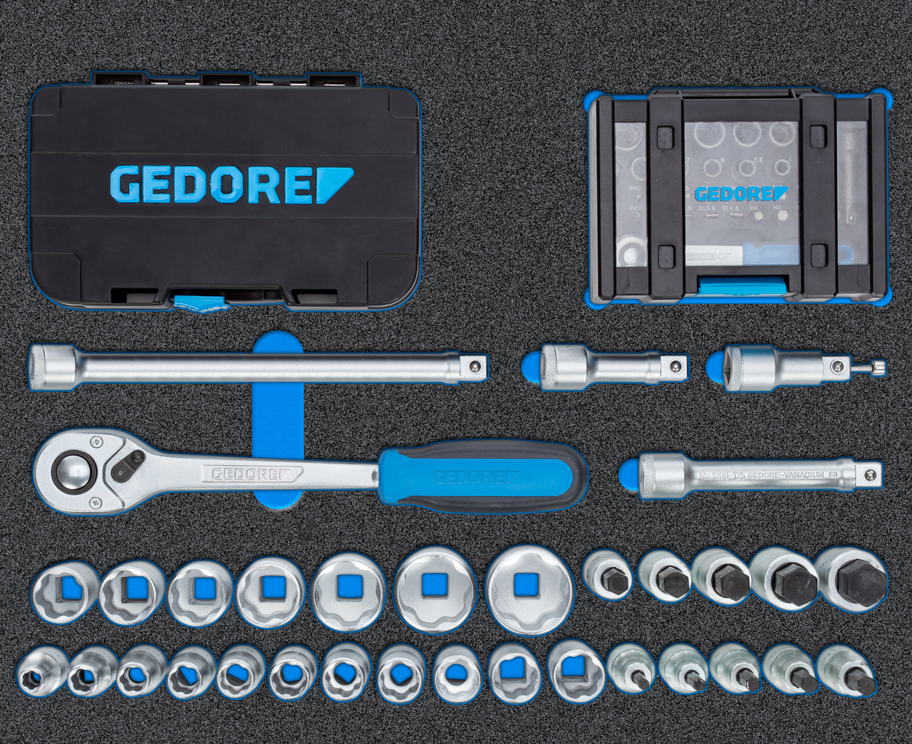Tool trolley with assortment