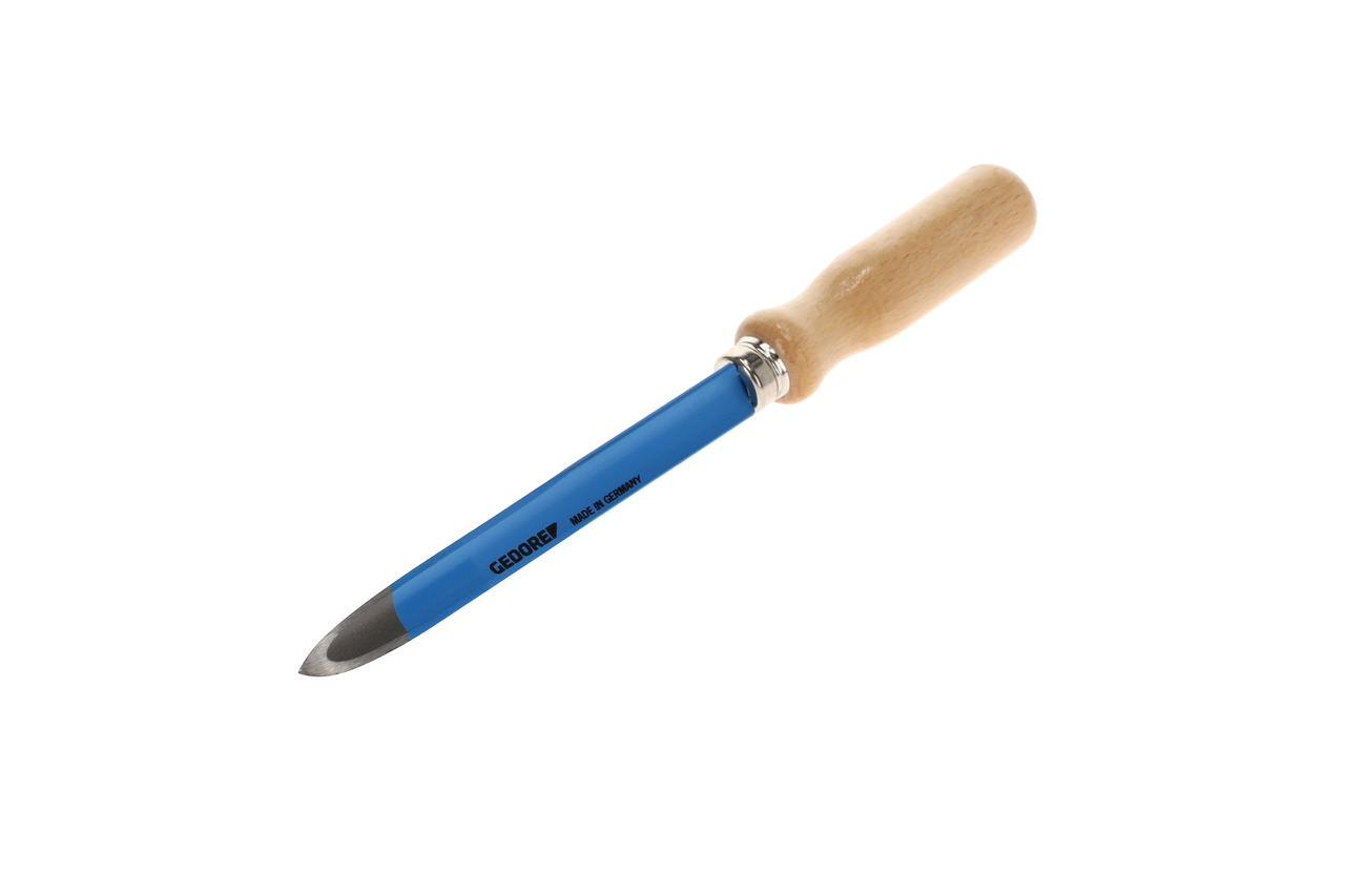 Three-edged hollow ground scraper