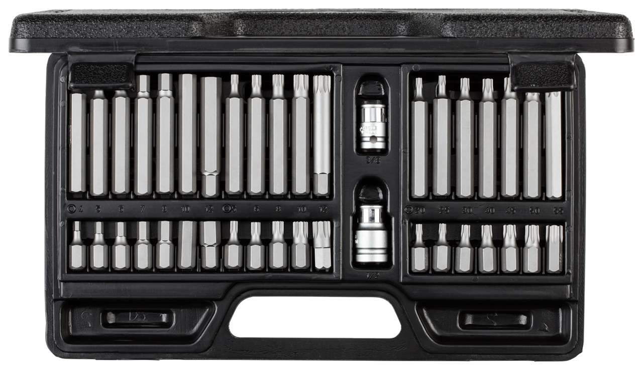Bit set 10mm TX+XZN+hex. 40pcs