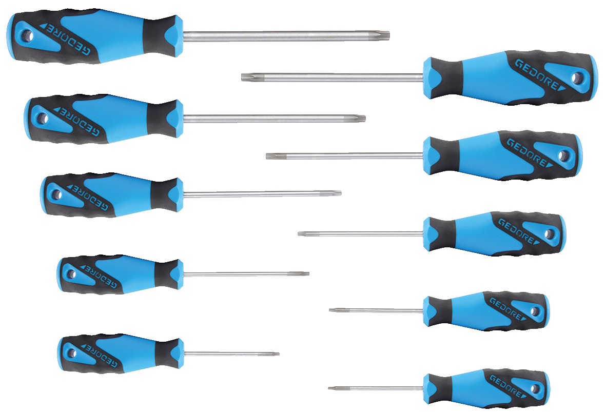 3C-Screwdriver set 10 pcs TORX T7-T40