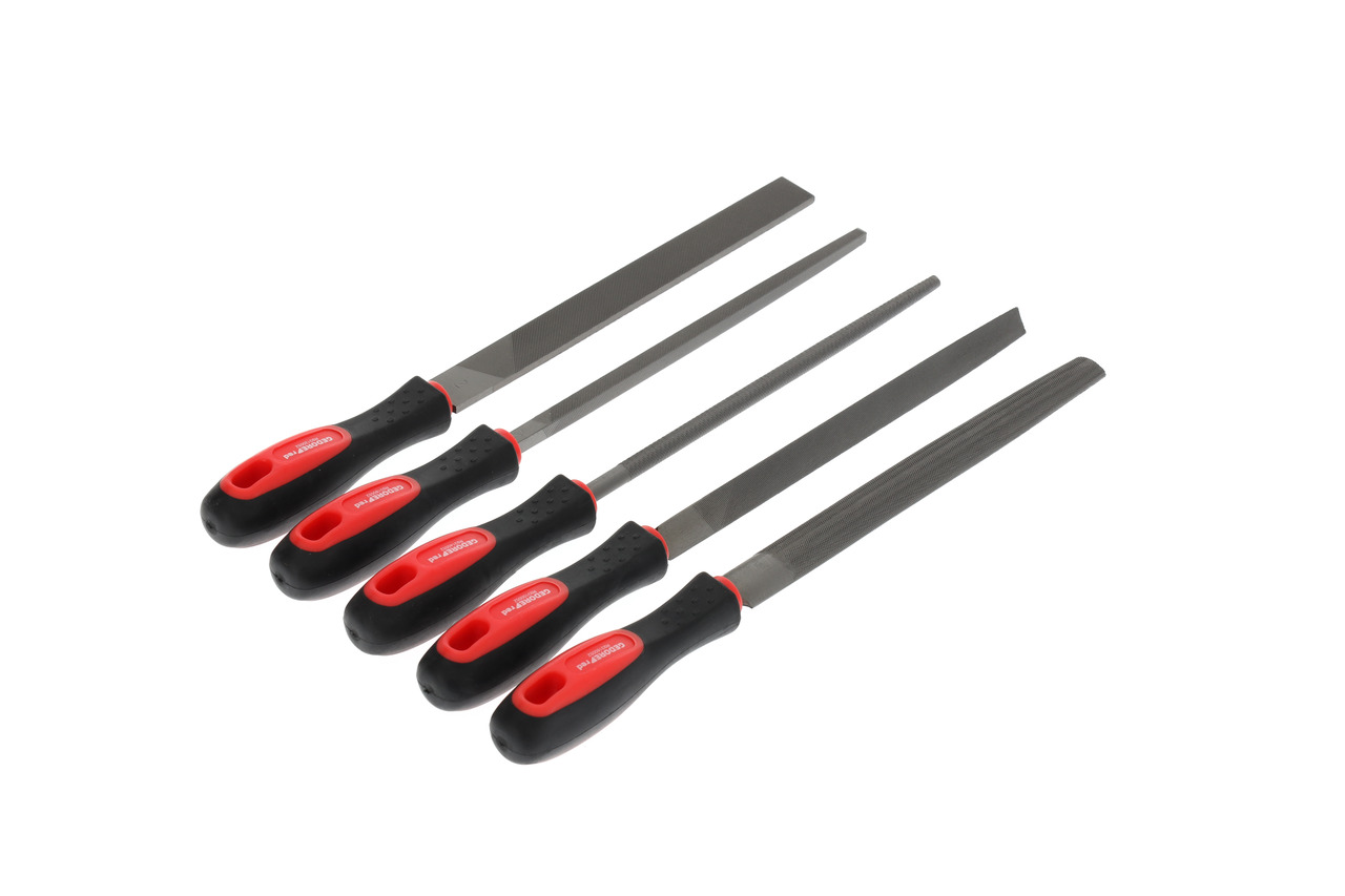 File set tri.+sq.+flat+rnd+half-rnd 5pcs