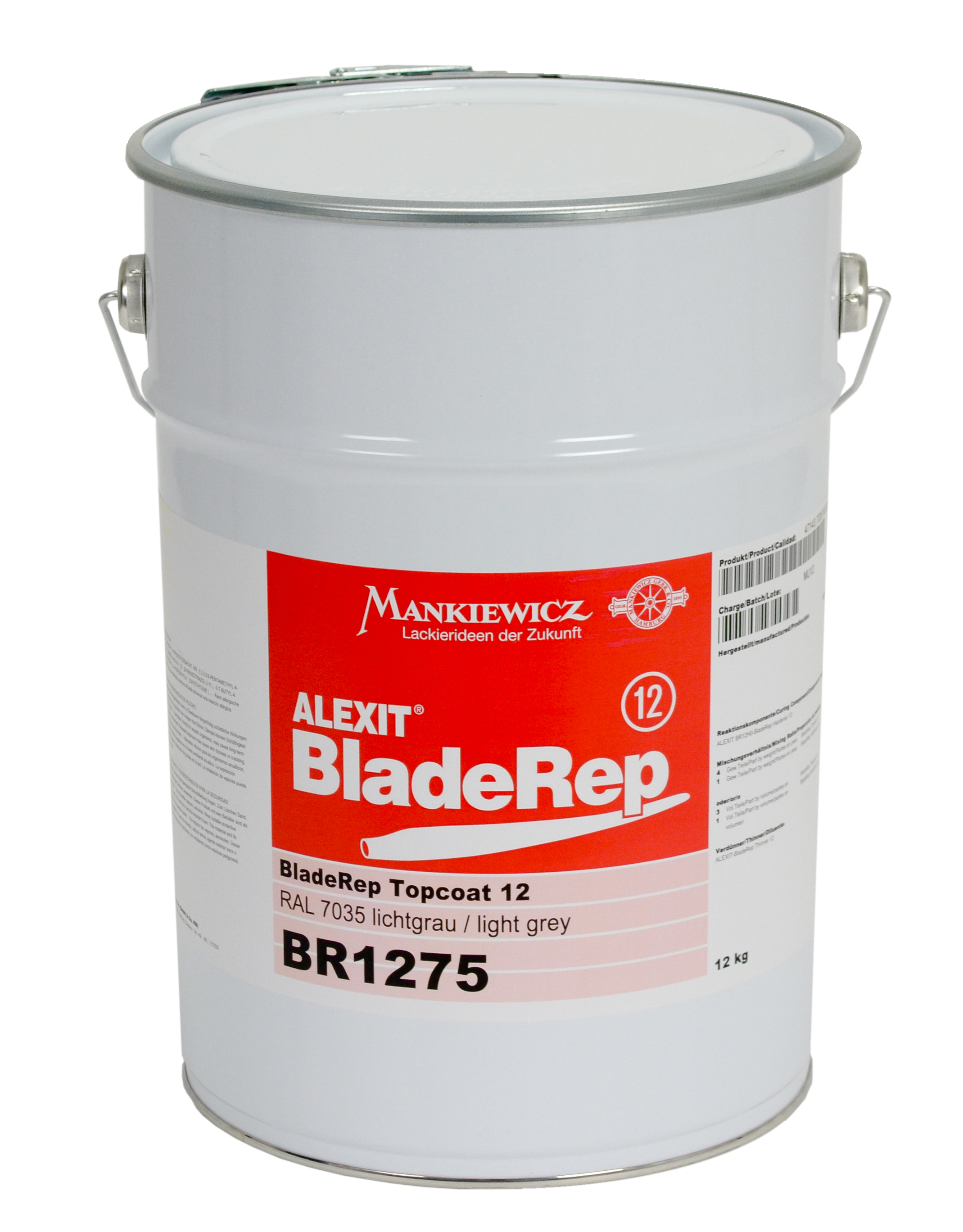 ALEXIT BladeRep Topcoat 12, RAL 3020 Traffic Red, 12 kg