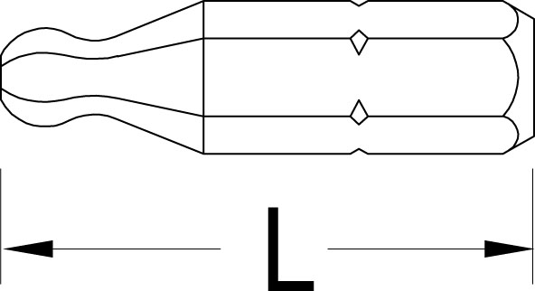 Screwdriver bit 5/16" 10 mm