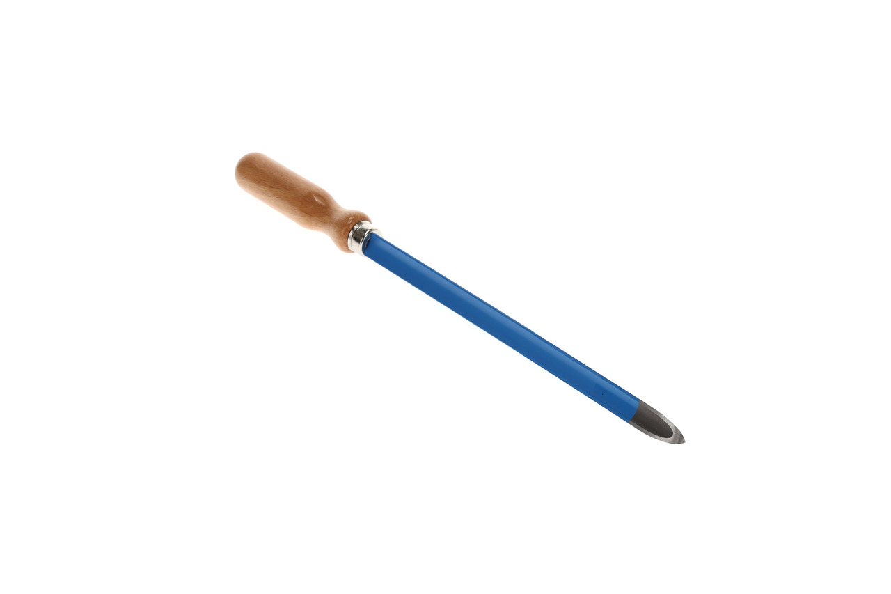 Three-edged hollow ground scraper