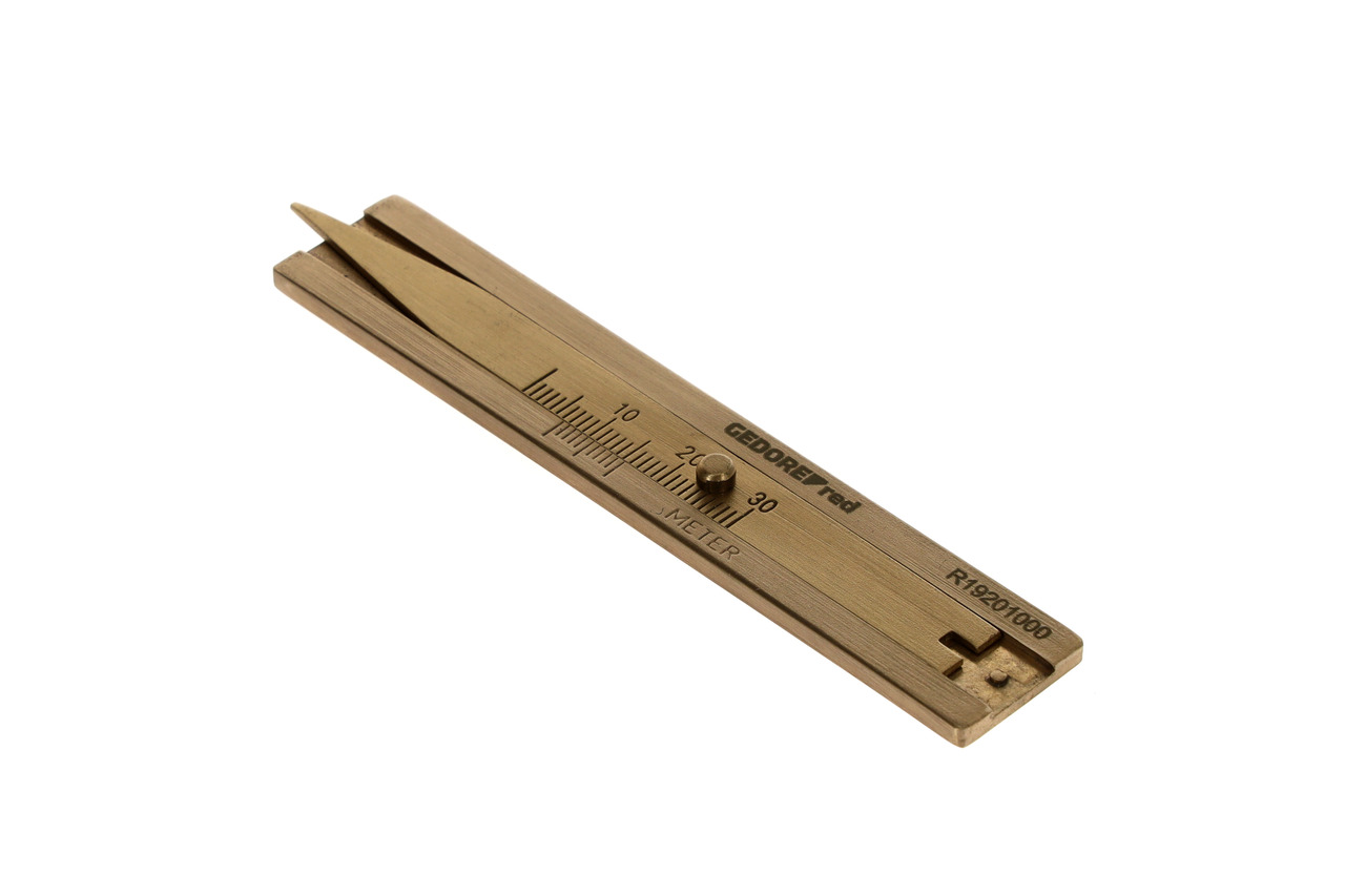 Tire tread depth gauge brass design
