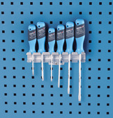 Tool holder for screwdrivers