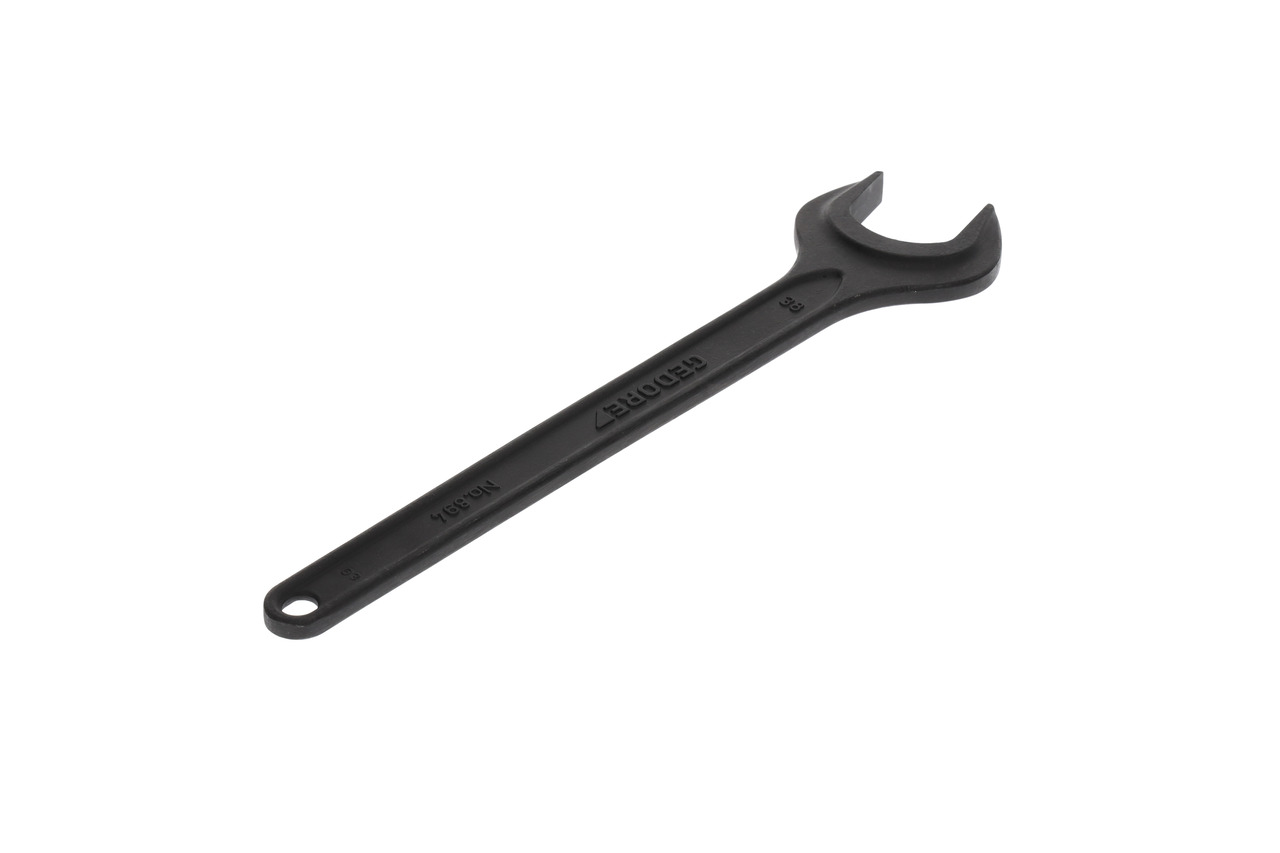 Single open ended spanner 38 mm