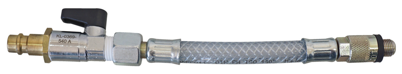 Compressed Air Adaptor, M10x1, with Flexible Hose