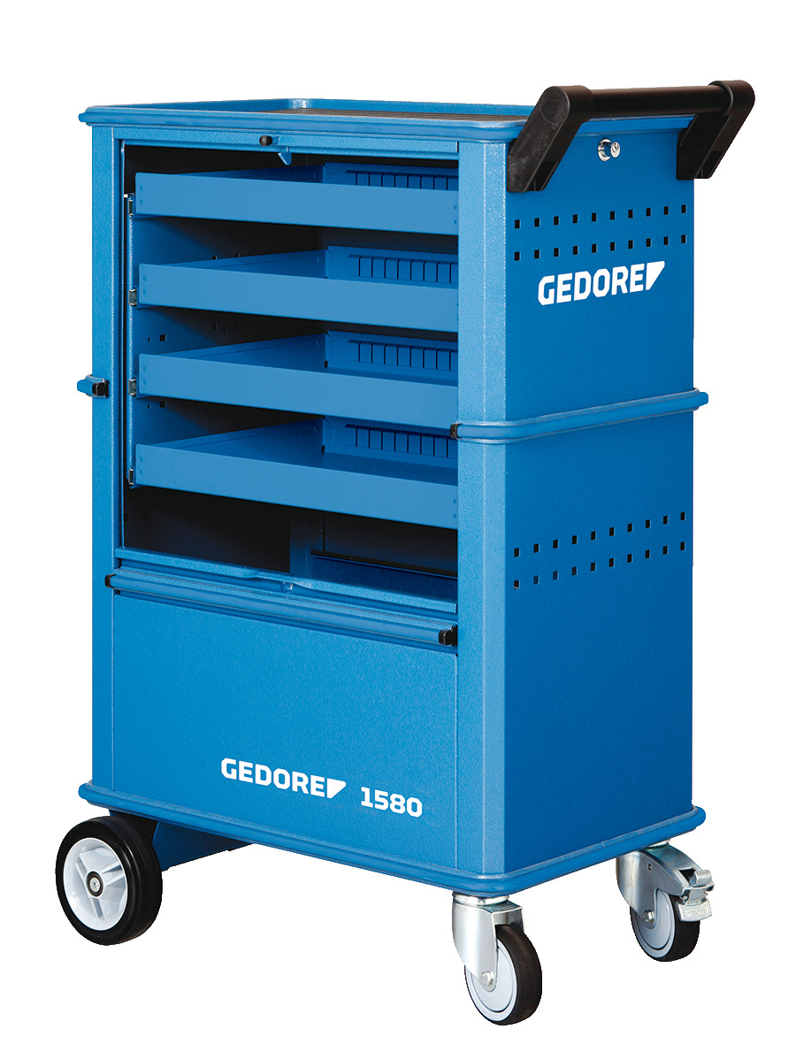 Tool trolley with 4 drawers