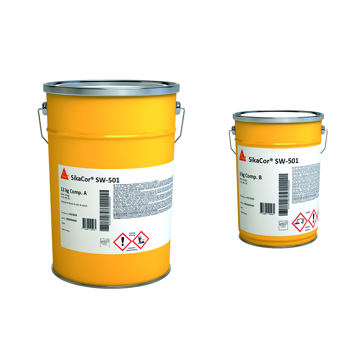 SikaCor SW-501(AB)  epoxy resin coating, RAL 7032, 15 kg