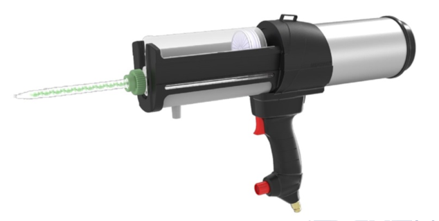 Pneumatic / compressed air-operated cartridge press for Plexus MA 320 490 ml cartridges