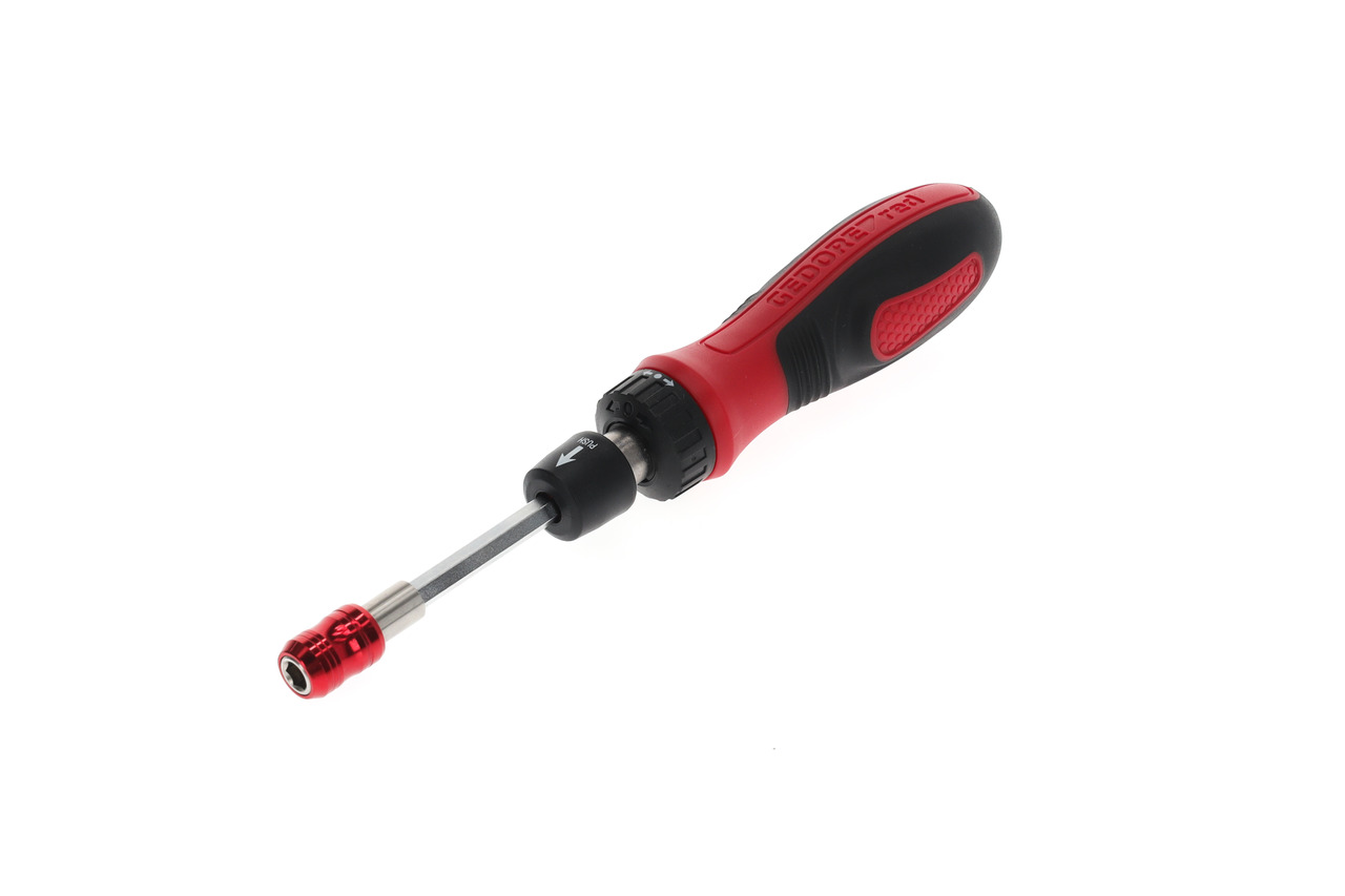 Ratchet screwdriver 1/4 w.telesc.shaft