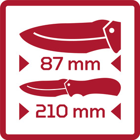 Pocket knife blade-l.87mm 2C-handle