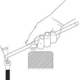 Hexagon Allen key XL, double ball end 8 mm
