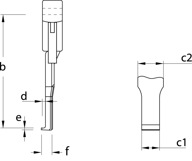 Black leg without clamping piece
