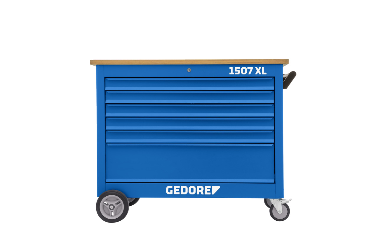 Mobile workbench with 6 drawers