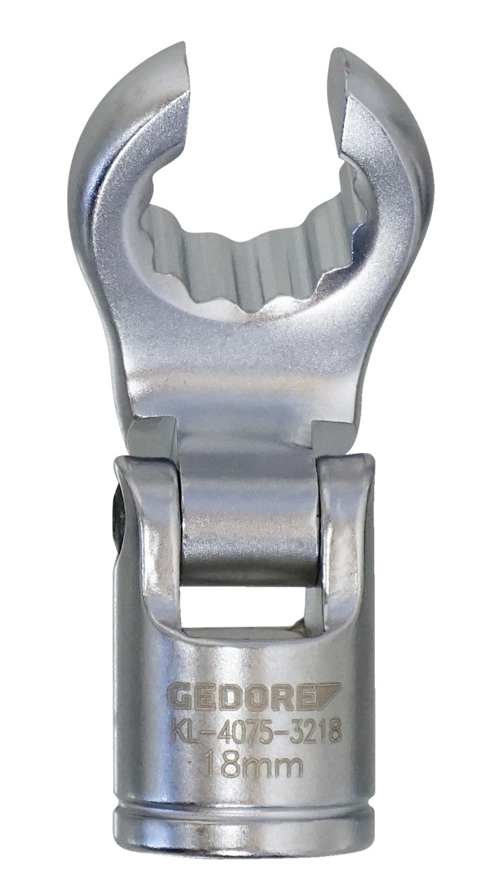 Flex. Ring Wrench ins., waf 18mm, (D-6 flat), 3/8"