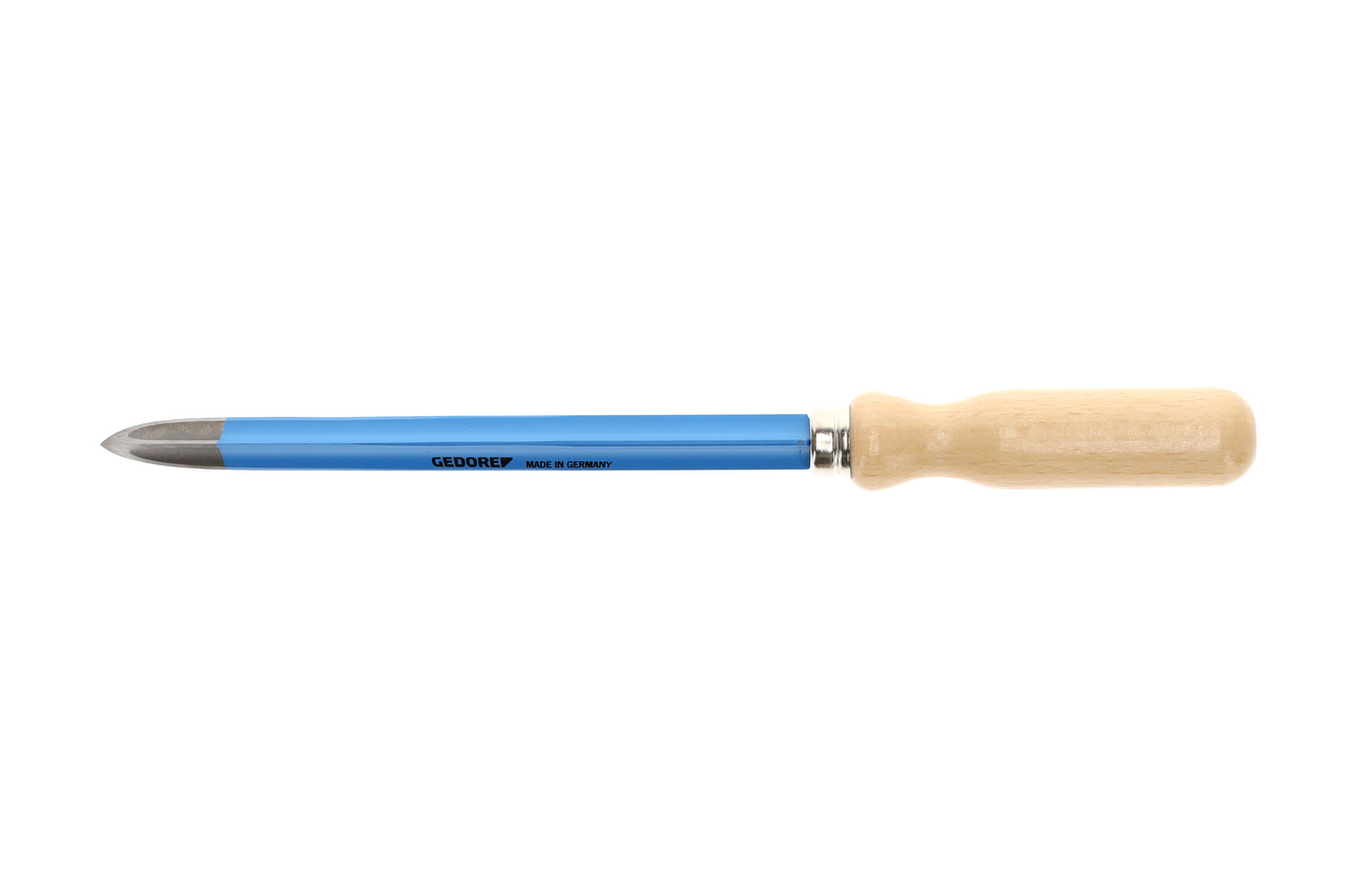 Three-edged hollow ground scraper