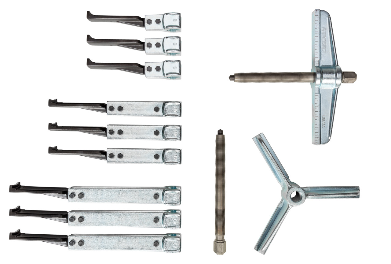 Puller set with 9 legs 200x150/220/300 mm