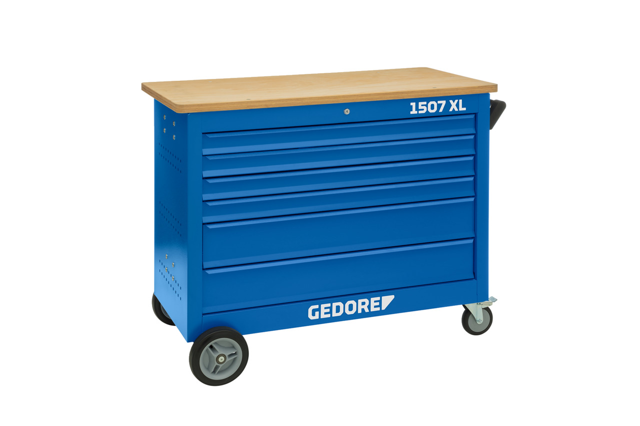 Mobile workbench with 6 drawers