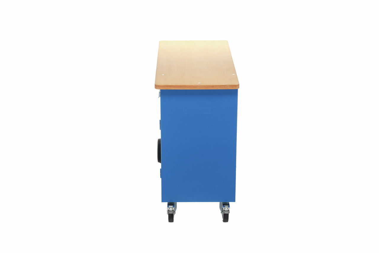 Mobile workbench 1.25 m wide with 7 drawers