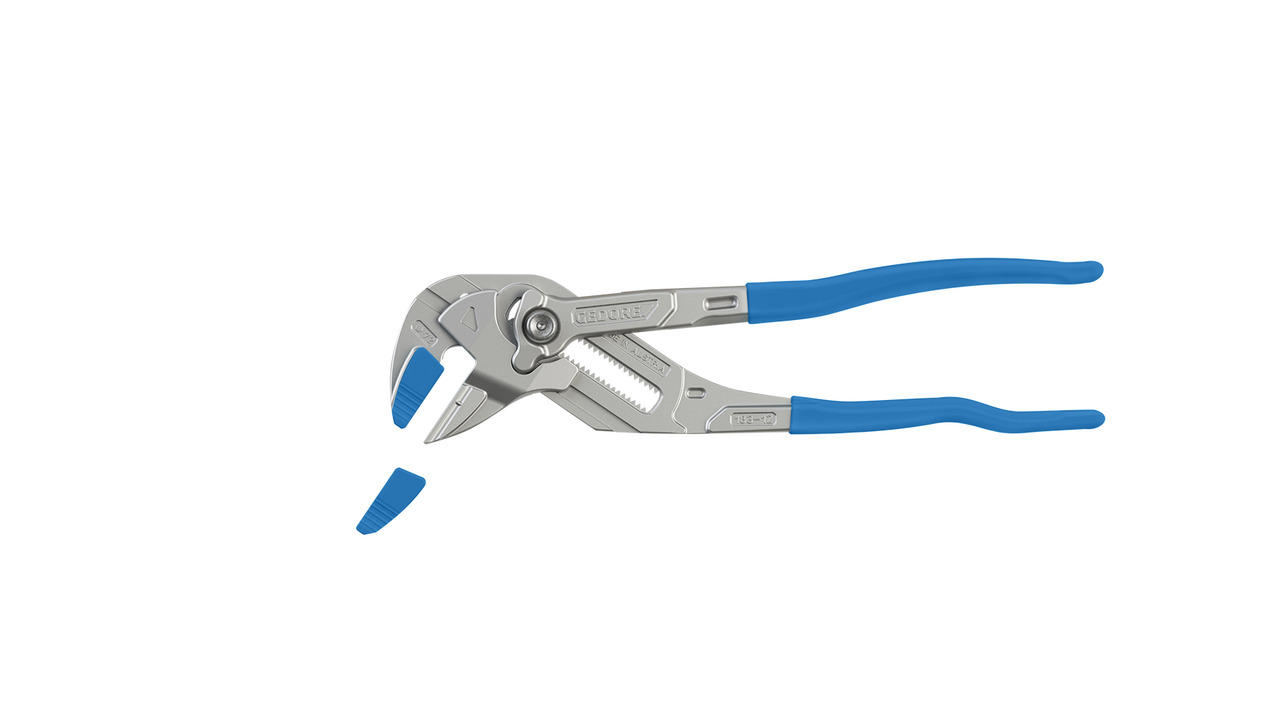 Plier wrench set 12" incl. protective jaw covers